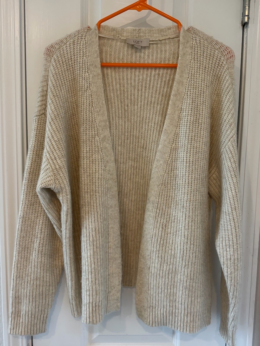 LOFT Cream Cardigan - Picture 2 of 6